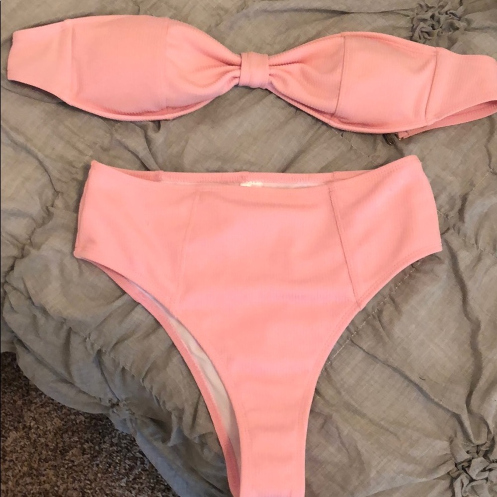 Ugh this pink high wasted bikini